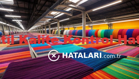 Tekstil Kalite Kontrol Hataları