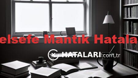Felsefe Mantık Hataları
