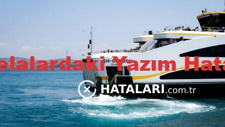 Tabelalardaki Yazım Hataları