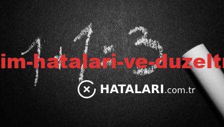 Yaygın Kullanım Hataları ve Düzeltme Çözümleri