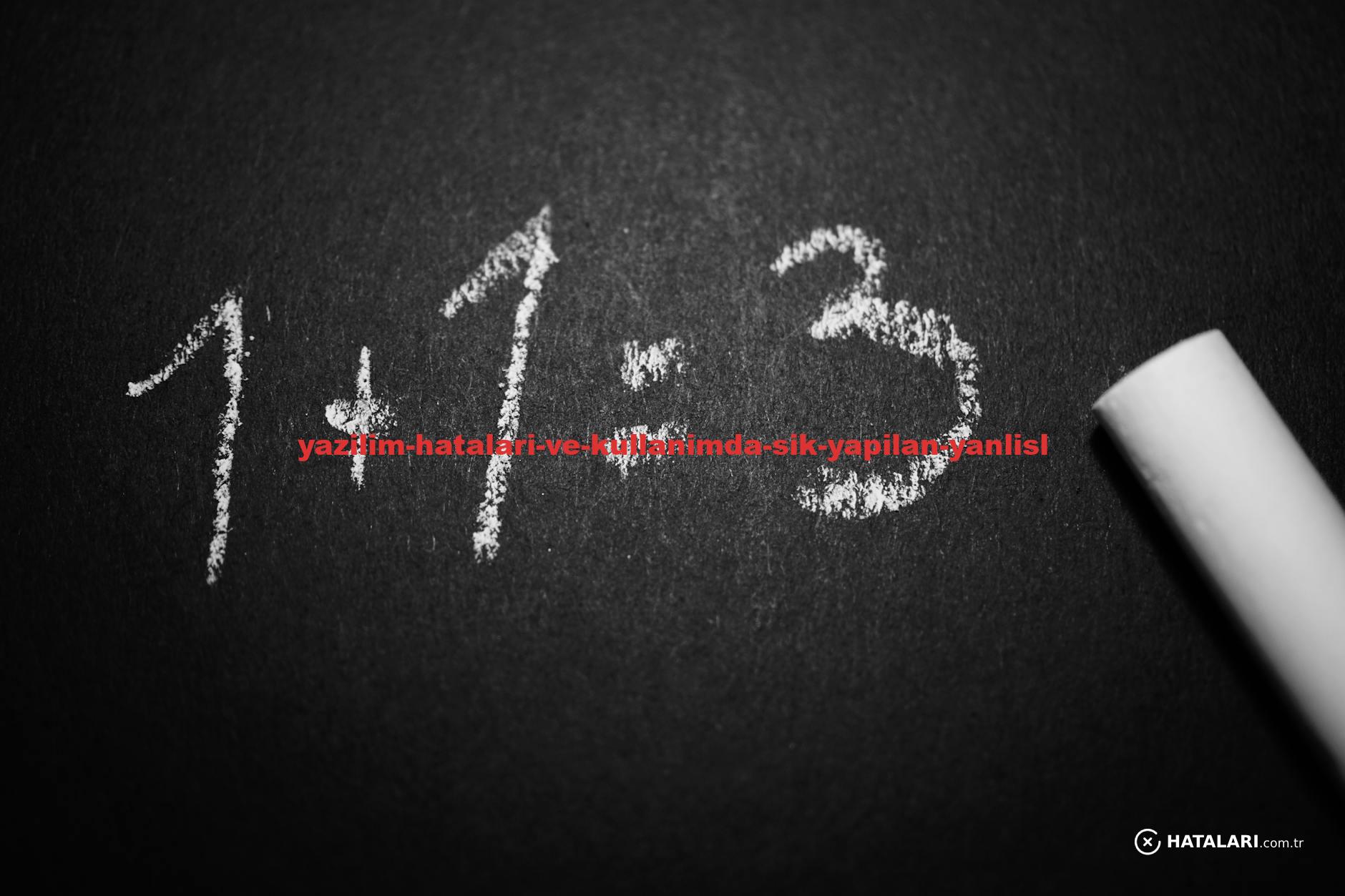 Chalkboard with a humorous incorrect math equation, ideal for educational settings.