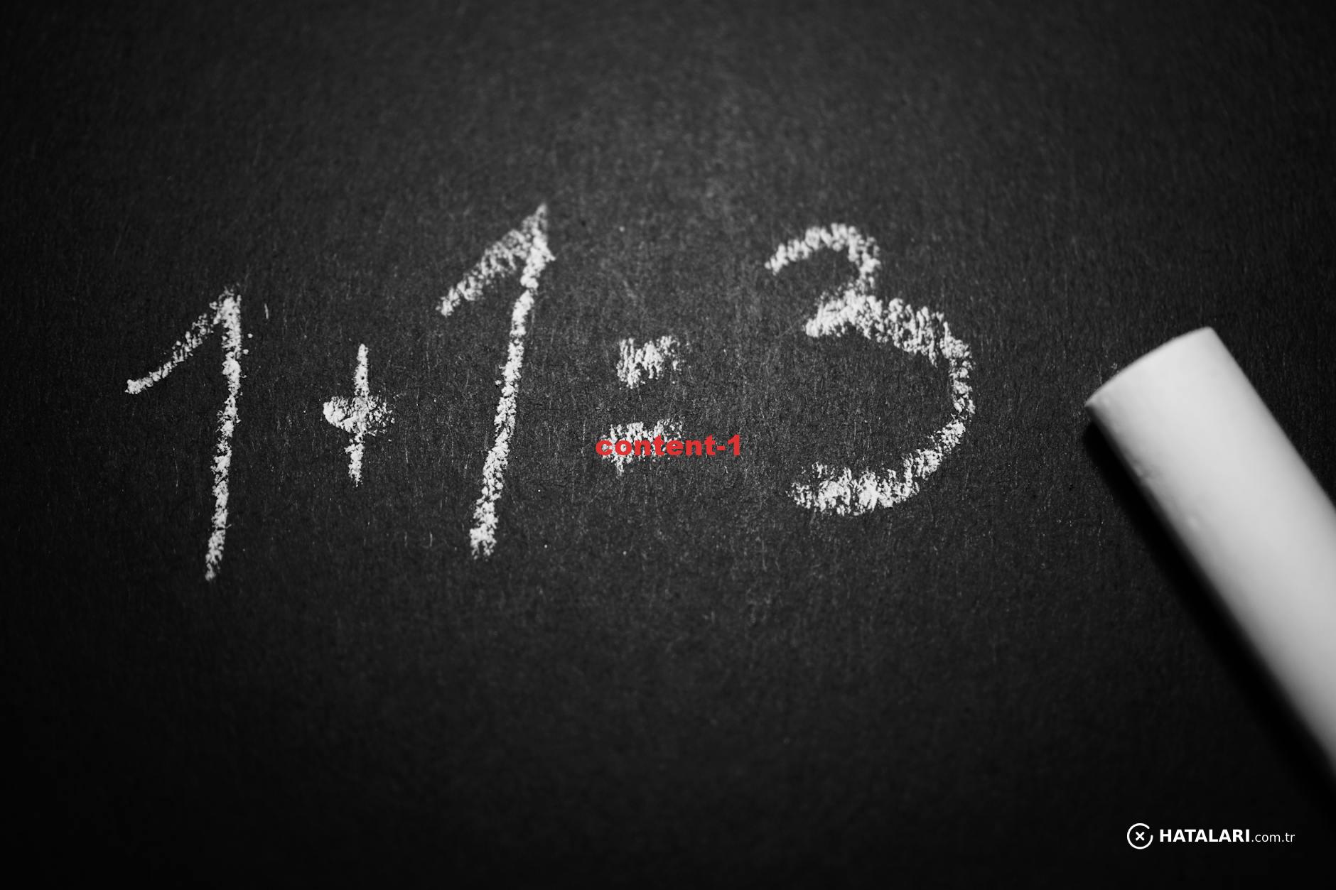 Chalkboard with a humorous incorrect math equation, ideal for educational settings.