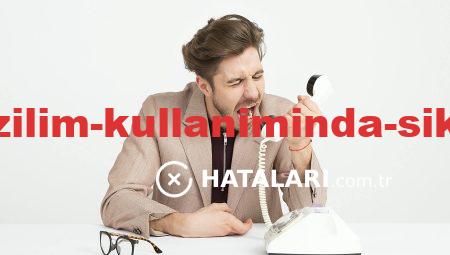 Hataları ve Yazılım Kullanımında Sık Yapılan Problemler