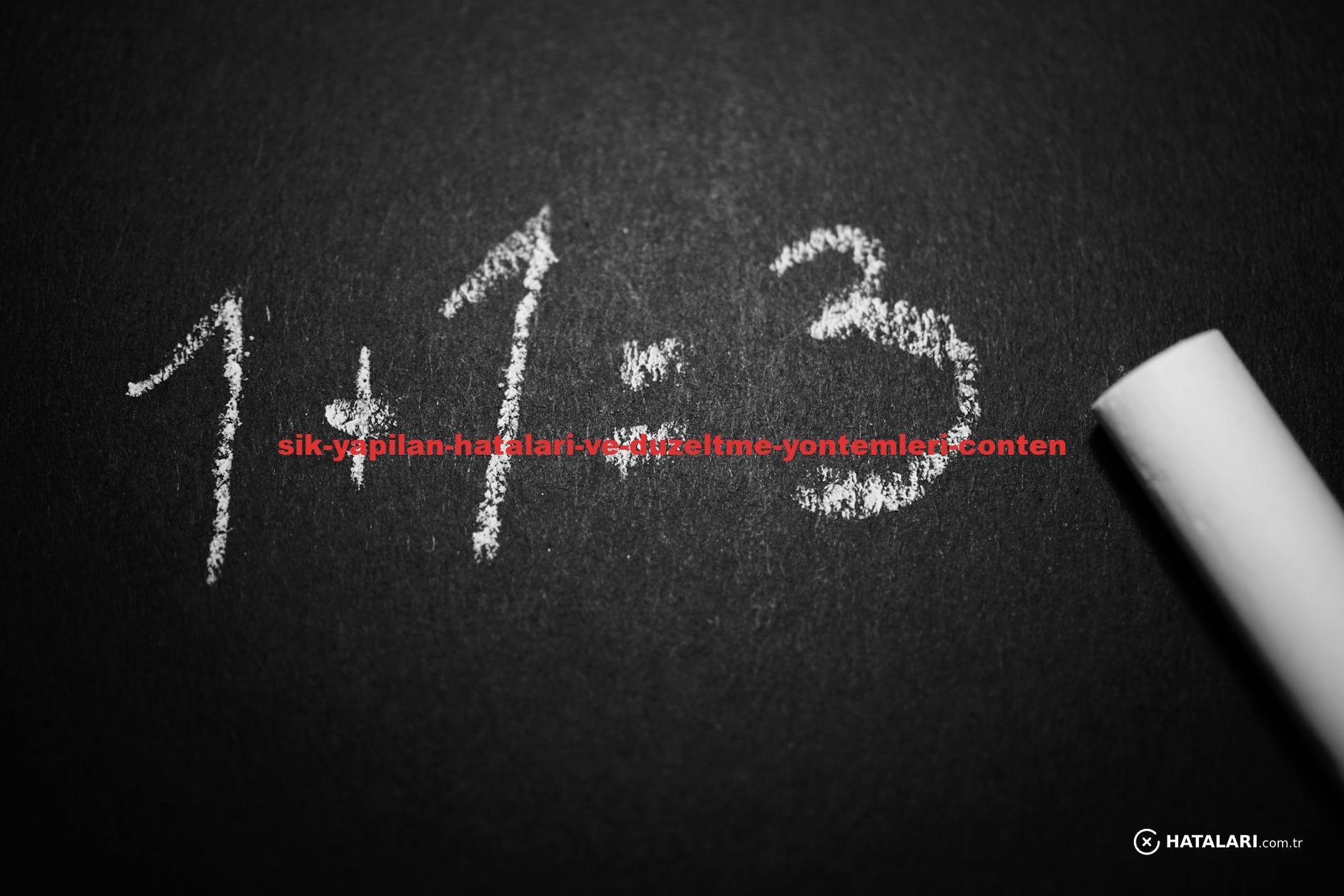Chalkboard with a humorous incorrect math equation, ideal for educational settings.