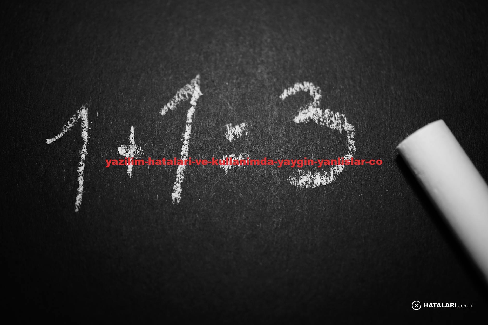 Chalkboard with a humorous incorrect math equation, ideal for educational settings.