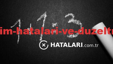 Yazılım Kullanım Hataları ve Düzeltme Stratejileri