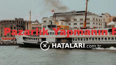 Hurdacılarla Pazarlık Yapmanın Püf Noktaları
