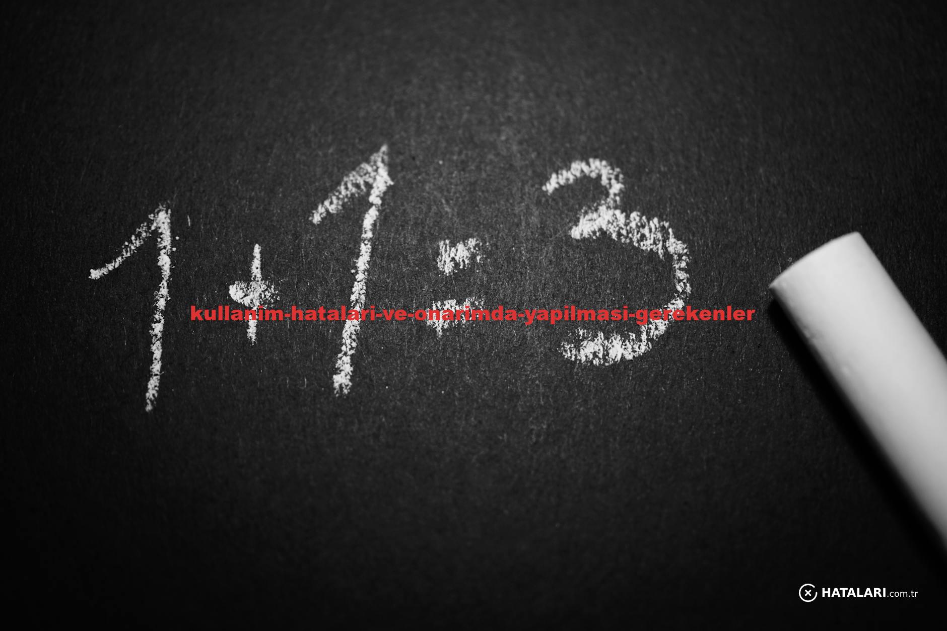 Chalkboard with a humorous incorrect math equation, ideal for educational settings.