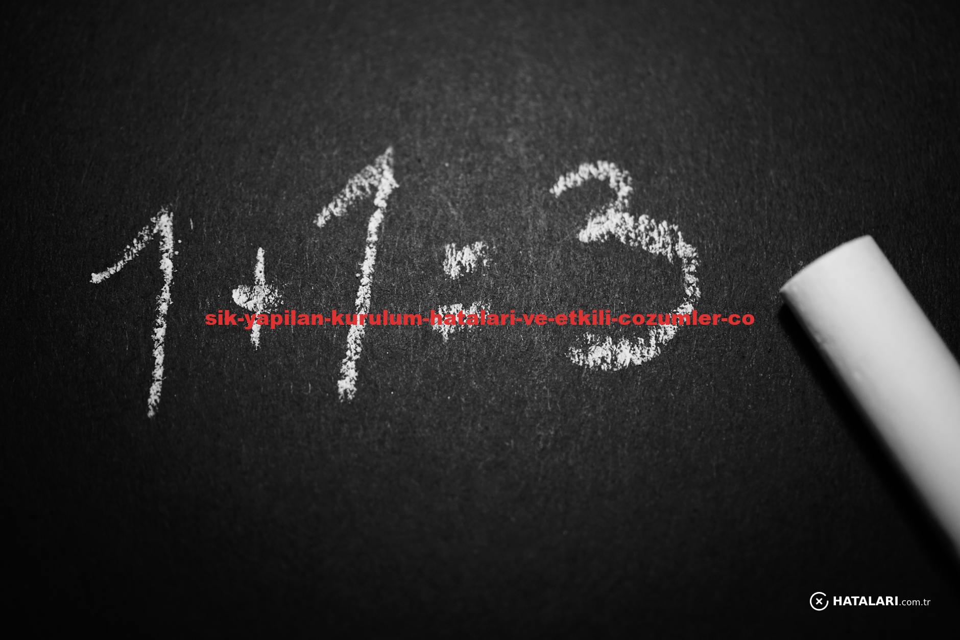 Chalkboard with a humorous incorrect math equation, ideal for educational settings.