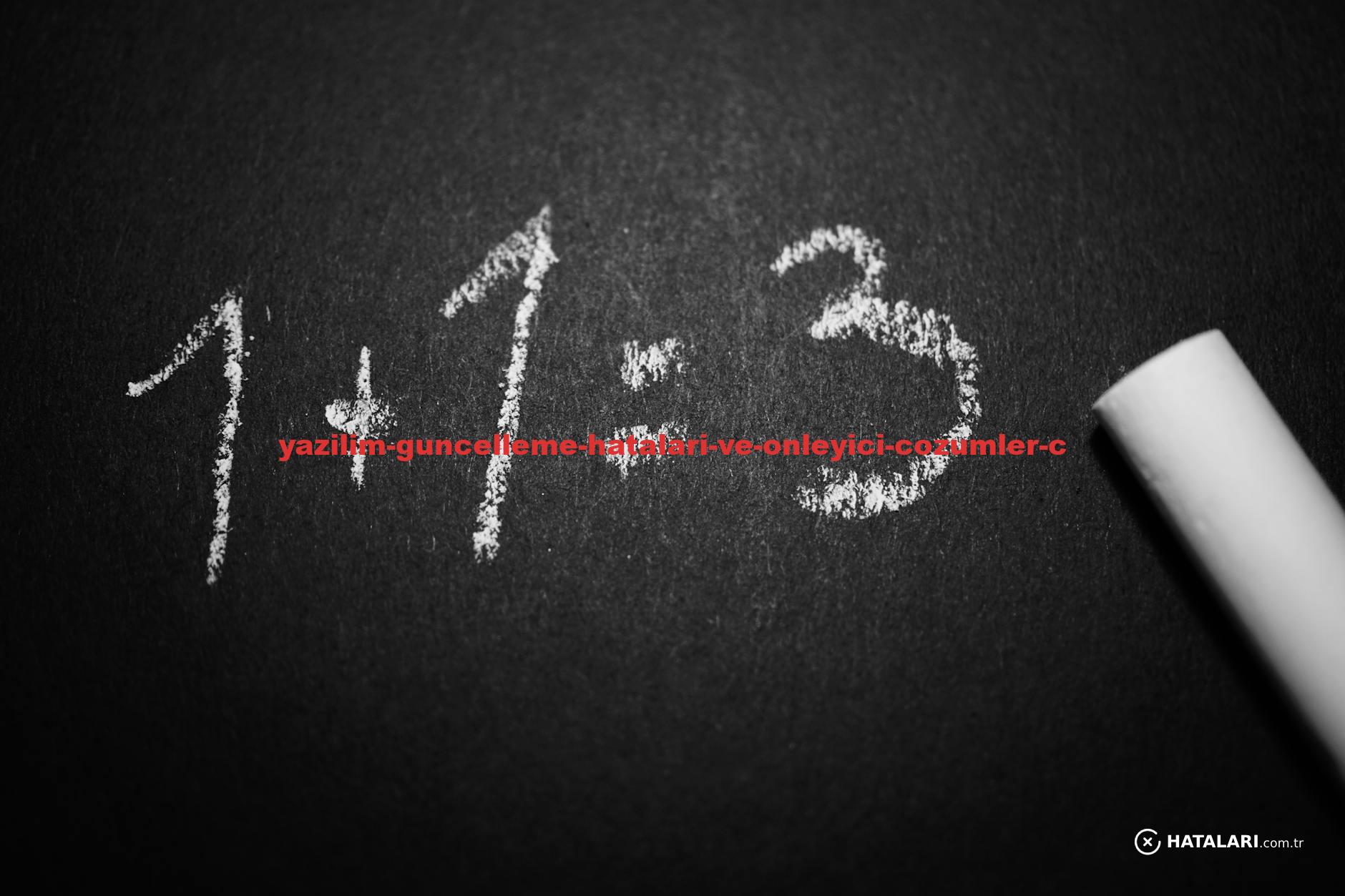 Chalkboard with a humorous incorrect math equation, ideal for educational settings.