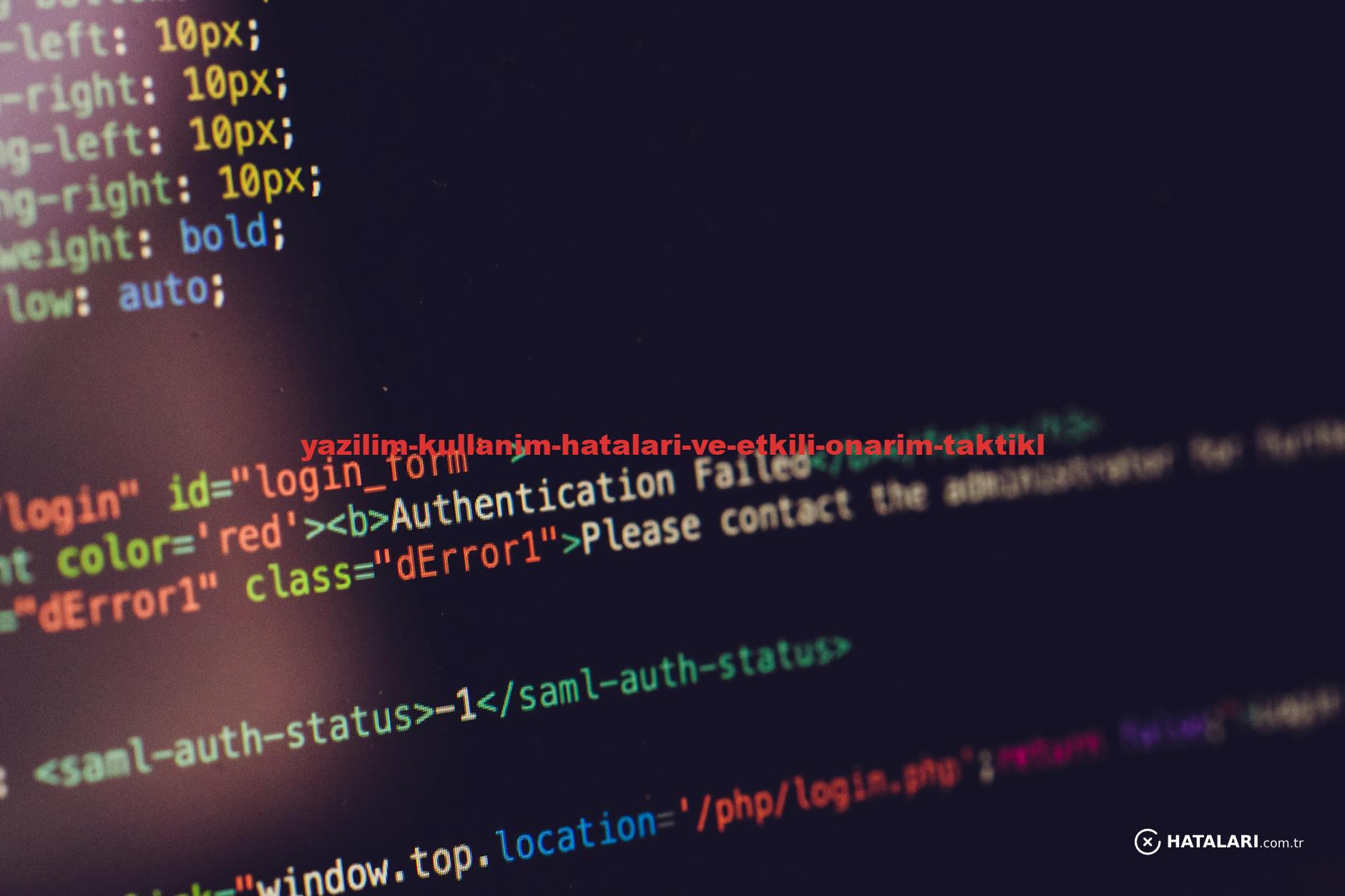 Close view of computer screen displaying HTML code with an authentication error.