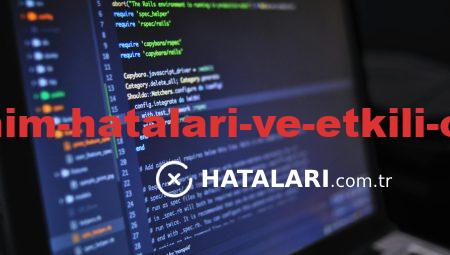 Yazılım Kullanım Hataları ve Etkili Onarım Taktikleri