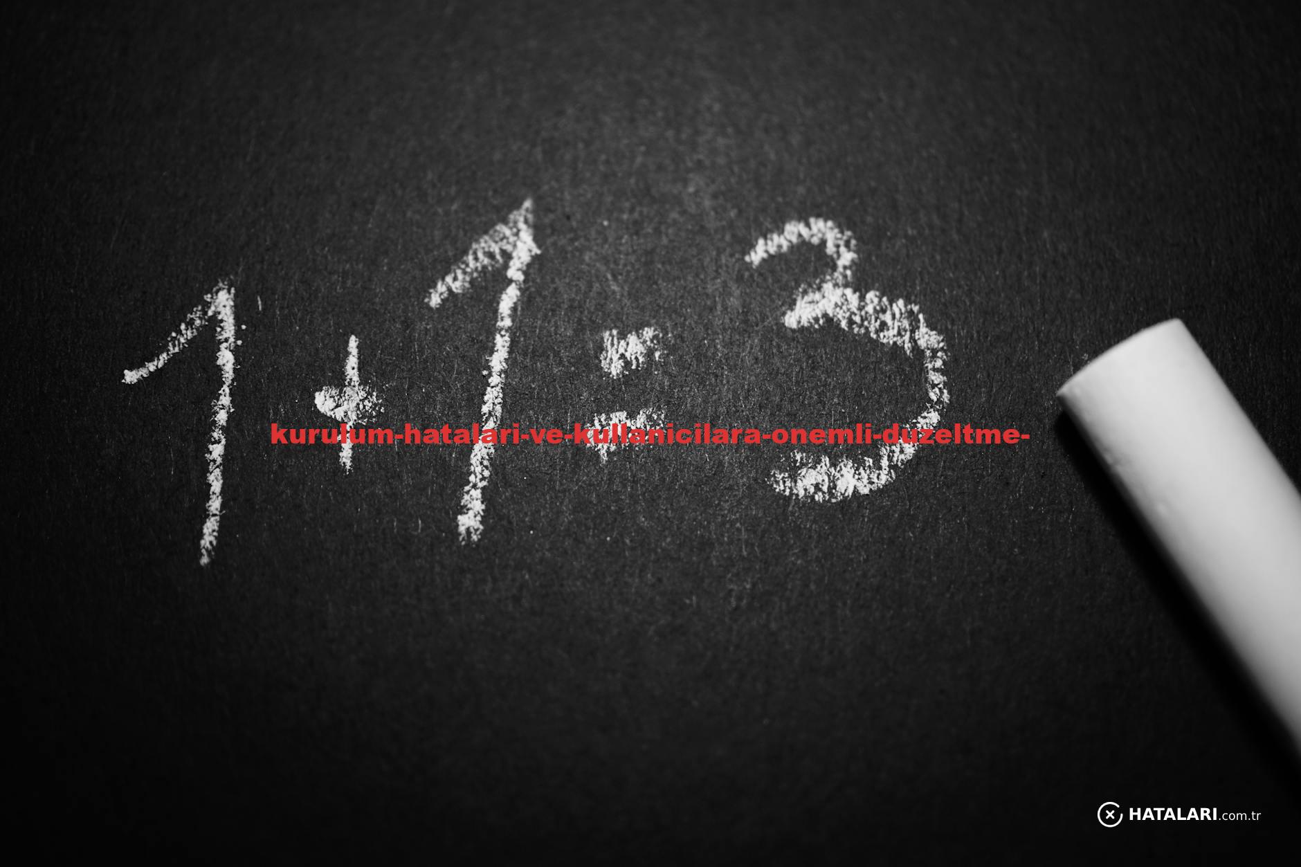 Chalkboard with a humorous incorrect math equation, ideal for educational settings.