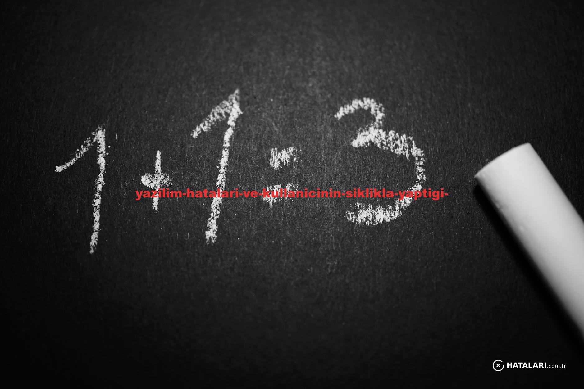 Chalkboard with a humorous incorrect math equation, ideal for educational settings.