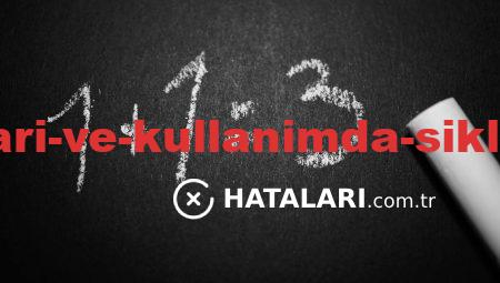 Yazılım Hataları ve Kullanımda Sıklıkla Karşılaşılan Sorunlar