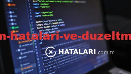 Tipik Kullanım Hataları ve Düzeltme Yöntemleri