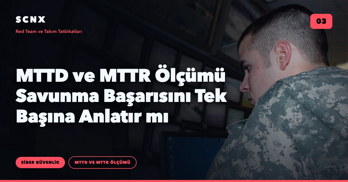 MTTD ve MTTR Ölçümü Savunma Başarısını Tek Başına Anlatır mı